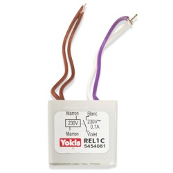 Yokis - Relais bobine 230V˜contact NO 203C/0.1A - Code article : 5454081 - Réf : REL1C