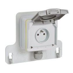 Legrand - Kit prise saillie étanche Green'Up pour véhicule électrique + disjoncteur différentiel - 20A - Réf : 090471+410754