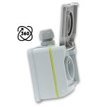 Legrand - Prise saillie étanche Green'Up access pour véhicule électrique 16A 230V - Réf : 090471