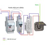 Legrand - Kit recharge pour véhicule électrique + Compteur énergie 45A + Prise Green'up encastrée - Réf : 069885L-02-Précablé
