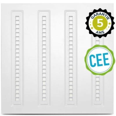 Miidex Lighting - Dalle LED - Blanc - CEE 595x595 - 30W - 4000K - DALI/PUSH - Garantie 5 ans - Réf : 100749