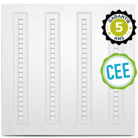 Miidex Lighting - Dalle LED - Blanc - CEE 595x595 - 30W - 4000K - DALI/PUSH - Garantie 5 ans - Réf : 100749