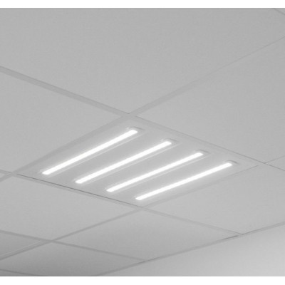 Miidex Lighting - Dalle LED - Blanc - CEE 595x595 - 30W - 4000K - DALI/PUSH - Garantie 5 ans - Réf : 100749