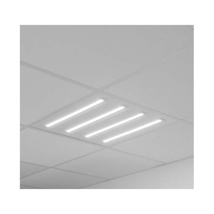 Miidex Lighting - Dalle LED - Blanc - CEE 595x595 - 30W - 4000K - DALI/PUSH - Garantie 5 ans - Réf : 100749