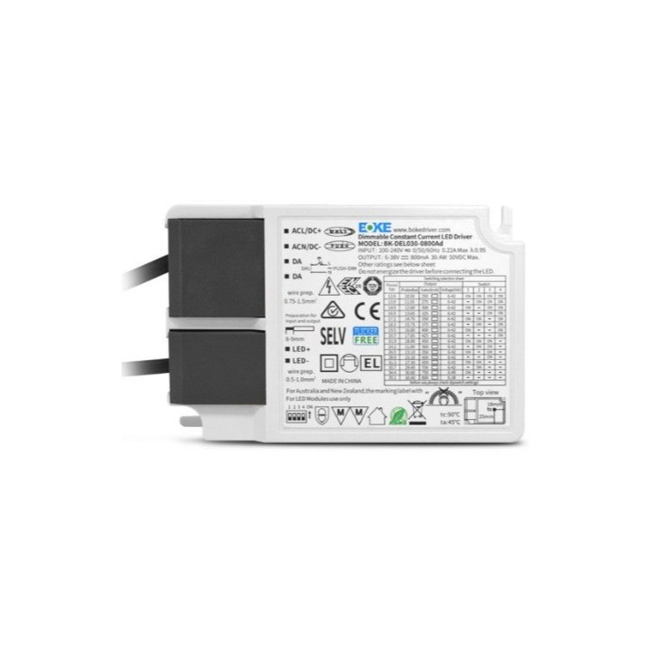 Miidex Lighting - Dalle LED - Blanc - CEE 595x595 - 30W - 4000K - DALI/PUSH - Garantie 5 ans - Réf : 100749