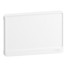 Schneider - Resi9 - Porte Styl blanche - 18 Modules - 1 Rangée - Réf : R9H18421