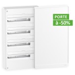Schneider - Resi9 - coffret 18 Modules - 4 Rangées + Porte incluse à -50% - Réf : R9H18404-P