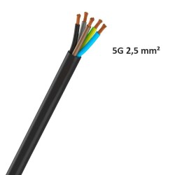 Câble FRN1 (Rigide) - 5G2.5 mm² - Coupe au mètre - Réf : FRN1X6G3-5G2.5