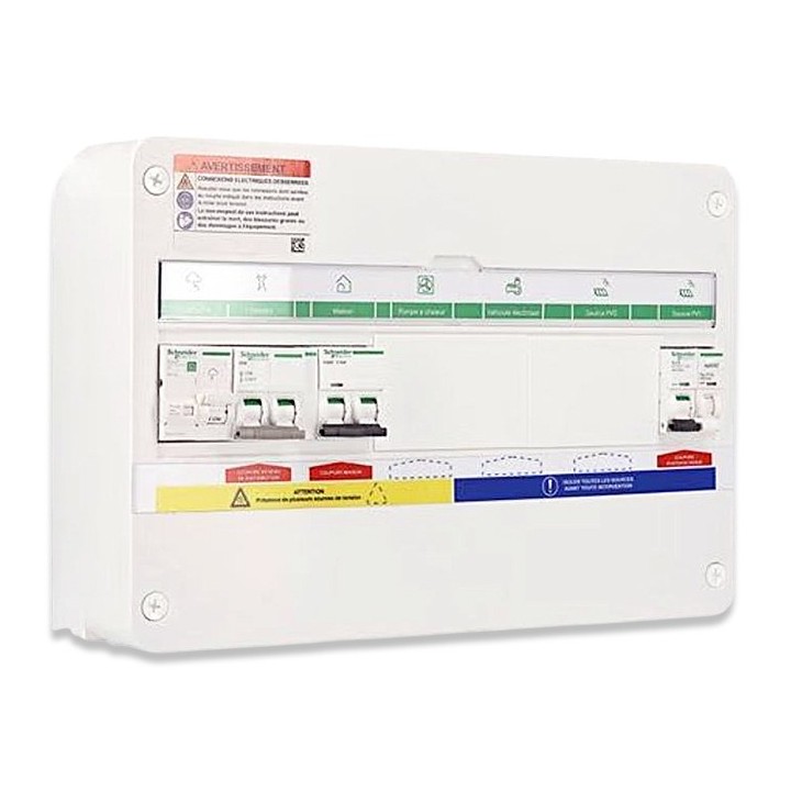 Schneider - Rési9 Energy Center - Coffret PV mono 4-6 kWc - Onduleur centralisé - 18 modules 1 rangée - Réf : R9HPV118A16