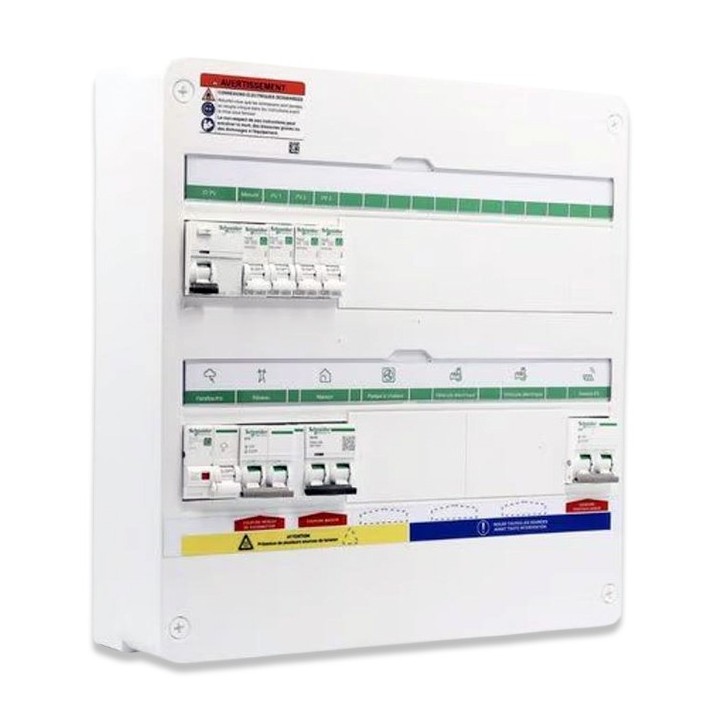 Schneider - Rési9 Energy Center - Coffret PV Mono 4-6 kWc - micro onduleurs - 36 modules - 2 rangées - Réf : R9HPV218A16M