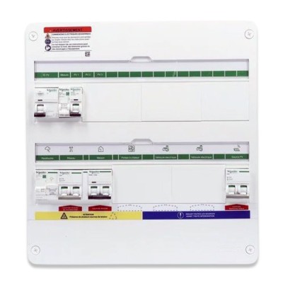Schneider - Rési9 Energy Center - Coffret PV Mono 7-9 kWc - Onduleur centralisé - 36 modules - 2 rangées - Réf : R9HPV218A19C