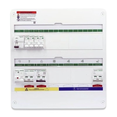 Schneider - Rési9 Energy Center - Coffret PV Mono 7-9 kWc - Micro onduleur - 36 modules - 2 rangées - Réf : R9HPV218A19M