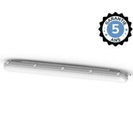 Miidex Lighting - Boitier étanche LED intégrées - Traversant - 4000°k - 30W - IP65 - 1200mm - Réf : 75810