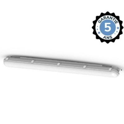 Miidex Lighting - Boitier étanche LED intégrées - Traversant - 4000°k - 30W - IP65 - 1200mm - Réf : 75810
