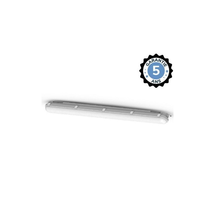 Miidex Lighting - Boitier étanche LED intégrées - Traversant - 4000°k - 30W - IP65 - 1200mm - Réf : 75810