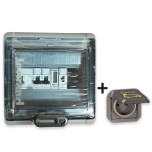 Legrand - Kit recharge pour véhicule électrique + Compteur énergie + Contacteur + Prise Green'up - Réf : 069885L-03-Précablé