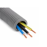 Qofil+ - Gaine électrique ICTA préfilée 3G1.5 mm² - N/B/VJ - Ø16 mm - Couronne de 100m - Réf : QOF1631502