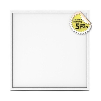 Miidex Lighting - Lot de 5 Plafonniers LED - Blanc Backlit 595 x 595 20w 4000°k 180LM/W- Réf : 100763(5)