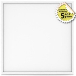 Miidex Lighting - Lot de 5 Plafonniers LED - Blanc Backlit 595 x 595 20w 4000°k 180LM/W- Réf : 100763(5)