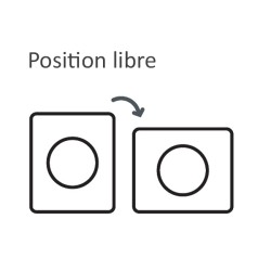 Schneider Odace - prise 2P+T affleurante blanc craie - bornes auto - avec plaque Architecte effet Cuivre - Réf : S920052-PAC