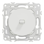 Schneider Odace - va-et-vient ou poussoir blanc craie à levier avec plaque Architecte - effet Cuivre - Réf : S920203-PAC