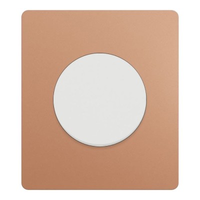 Schneider Odace - va-et-vient ou poussoir avec plaque Architecte - effet Cuivre - Réf : S920204-PAC