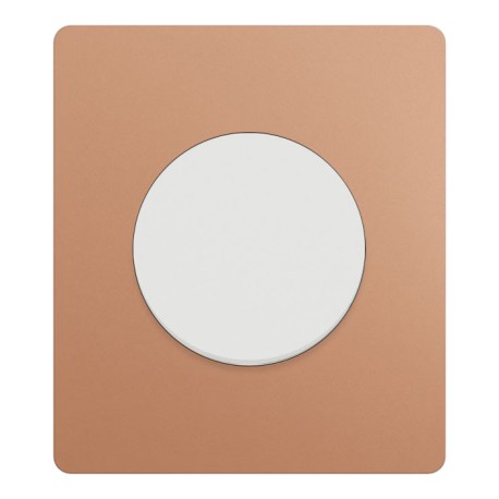 Schneider Odace - va-et-vient ou poussoir avec plaque Architecte - effet Cuivre - Réf : S920204-PAC