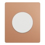 Schneider Odace - va-et-vient ou poussoir avec plaque Architecte - effet Cuivre - Réf : S920204-PAC