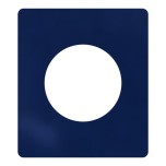 Schneider Odace - va-et-vient ou poussoir noir onyx à levier avec plaque Architecte Bleu émaillé - Réf : S940203-PABE