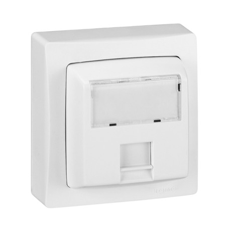 Legrand - Prise RJ45 catégorie 6 FTP Appareillage saillie complet - blanc - Réf : 086047