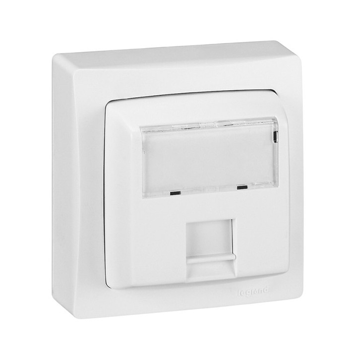 Legrand - Prise RJ45 catégorie 6 FTP Appareillage saillie complet - blanc - Réf : 086047