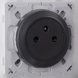 Ohmtec - EPURE - Prise 2P+T 16A Affleurante Anthracite - Réf : 480721O