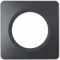Ohmtec - EPURE - Plaque 1 poste - Anthracite - Réf : 480645O