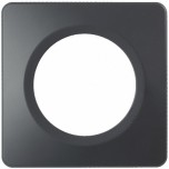 Ohmtec - EPURE - Plaque 1 poste - Anthracite - Réf : 480645O