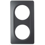 Ohmtec - EPURE - Plaque 2 postes - Anthracite - Réf : 480646O