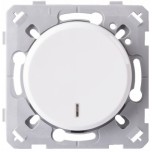 Ohmtec - EPURE - Interrupteur à voyant - Blanc - Réf : 480404O