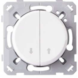 Ohmtec - EPURE - Commande de volet roulant - Blanc - Réf : 480406O