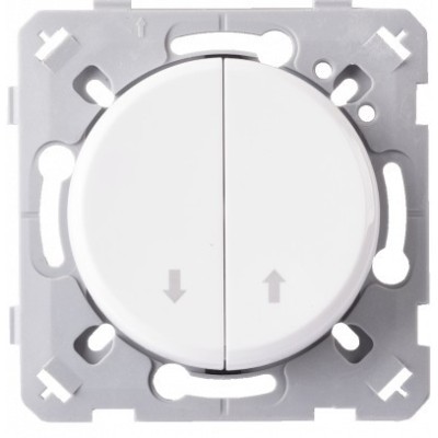 Ohmtec - EPURE - Commande de volet roulant - Blanc - Réf : 480406O