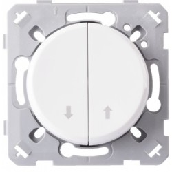 Ohmtec - EPURE - Commande de volet roulant - Blanc - Réf : 480406O