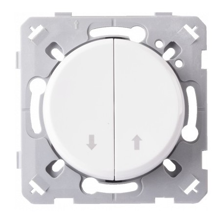 Ohmtec - EPURE - Commande de volet roulant - Blanc - Réf : 480406O