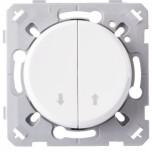 Ohmtec - EPURE - Commande de volet roulant - Blanc - Réf : 480406O