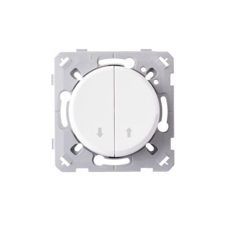 Ohmtec - EPURE - Commande de volet roulant - Blanc - Réf : 480406O