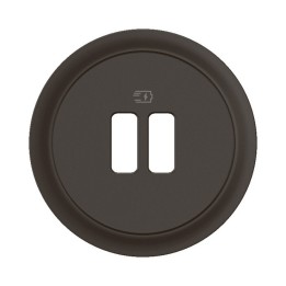 Legrand Céliane - Enjoliveur pour prise simple ou double chargeur USB Céliane - Noir - Réf : CN0154