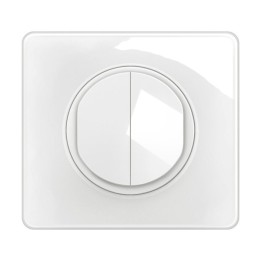 Legrand Céliane - Double Poussoir inverseur complet NO+NF - Blanc - Réf : CM0031-P2