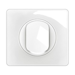 Legrand Céliane - Interrupteur ou va-et-vient complet avec voyant lumineux - 1 poste - Blanc - Réf : CG1001