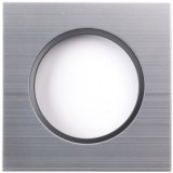Ohmtec - EPURE - Plaque 1 poste alu brossé et anthracite - Réf : 480624O