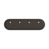 Legrand Céliane - Enjoliveur Prise de courant précâblée 4x2P+T compacte - Surface à bornes automatiques - Noir- Réf : CN0114