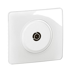 Legrand Céliane - Prise TV simple mâle - Blanc - Complet - Réf : CG0382