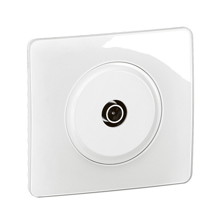 Legrand Céliane - Prise TV simple mâle - Blanc - Complet - Réf : CB0382-P