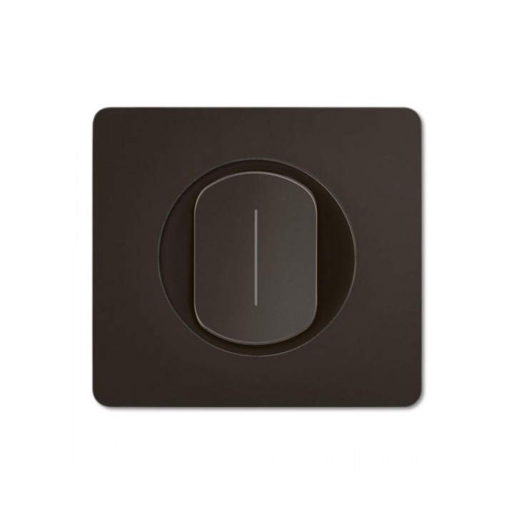 Legrand Céliane - Interrupteur ou va-et-vient complet avec voyant témoin - 1 poste - Noir mat - Réf : CN0001-P